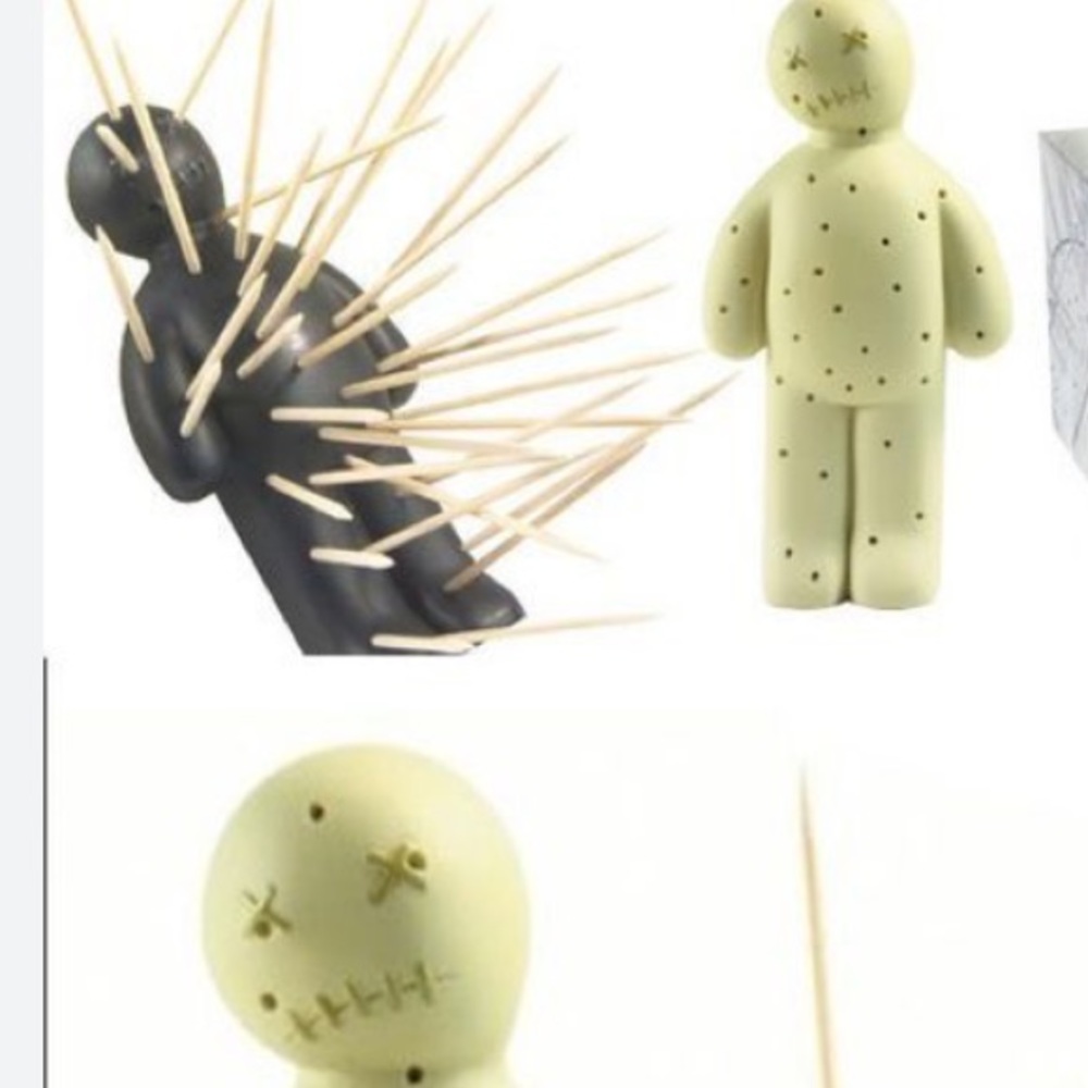 SALE!! Your Ex Toothpick holder. Fred voodoo charcuterie board accessory